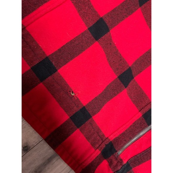 Carters Red & Black Buffalo Plaid Vintage Hunting Jacket M** - Picture 7 of 10